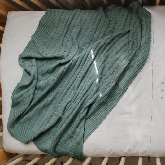 MANTA EM TRICOT - MODELO BAMBOO