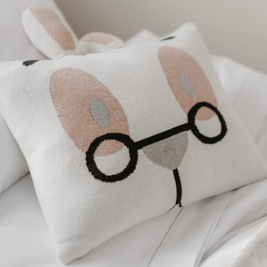 ALMOFADA COELHO COM ORELHÃO EM TRICOT