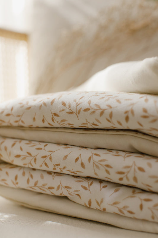 CAPA P/ EDREDOM TAMANHO CAMA SOLTEIRO - COLEÇÃO FOLHAS