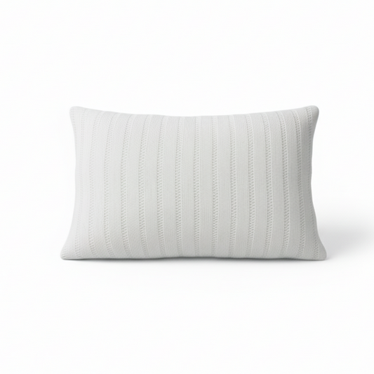 CAPA ALMOFADA DECORATIVA EM TRICOT - MODELO BAMBOO