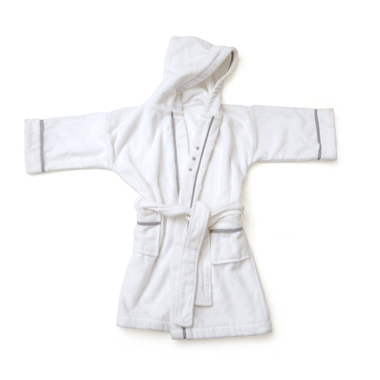 ROUPÃO FELPA BRANCA C CAPUZ STAR