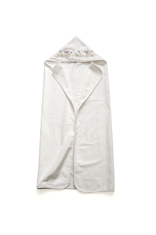 TOALHA COM CAPUZ BORDADO JARDIM