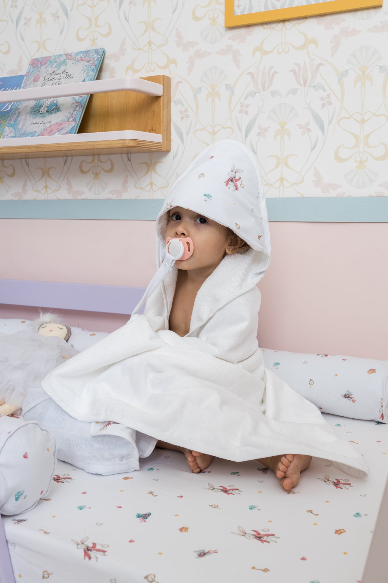 TOALHA BABY COM CAPUZ - ALICE
