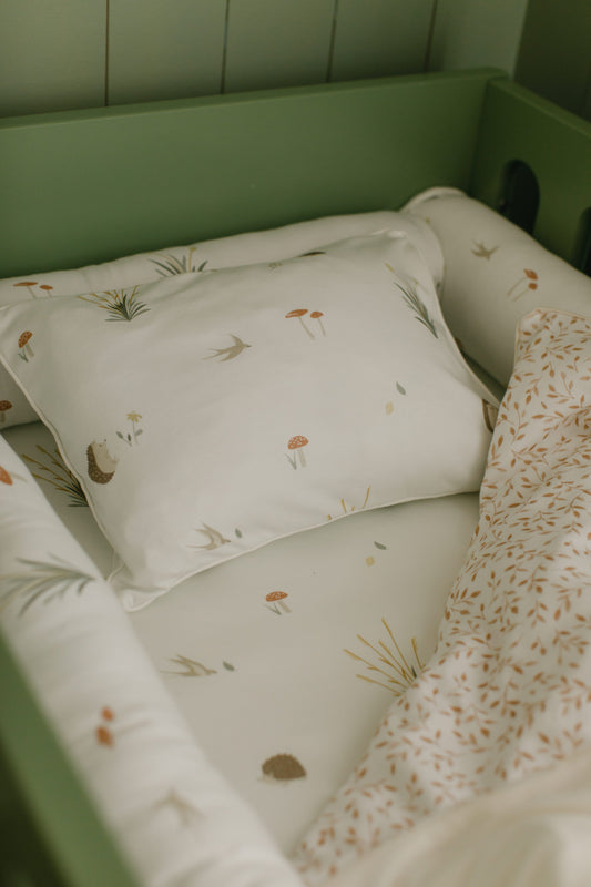 JOGO DE LENÇOL BERÇO EM MALHA  - OURIÇO