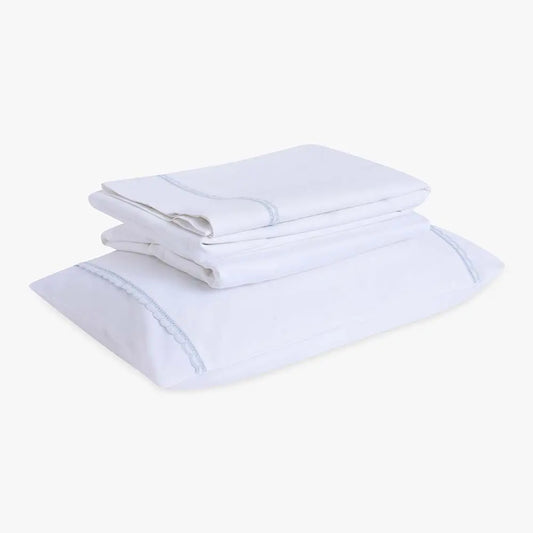 JOGO DE LENÇOL CAMA SOLTEIRO 400 FIOS- BORDADO