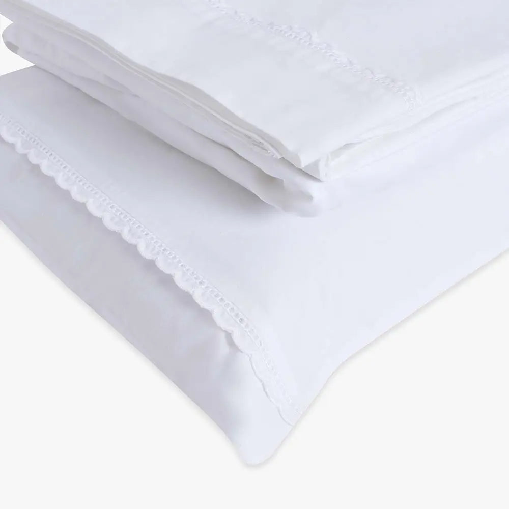 JOGO DE LENÇOL CAMA SOLTEIRO 400 FIOS- BORDADO