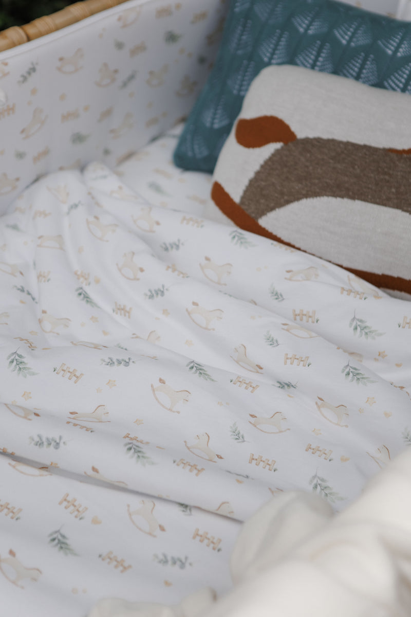 Capa Duvet Berço Cavalinho 0,90 x 1,35