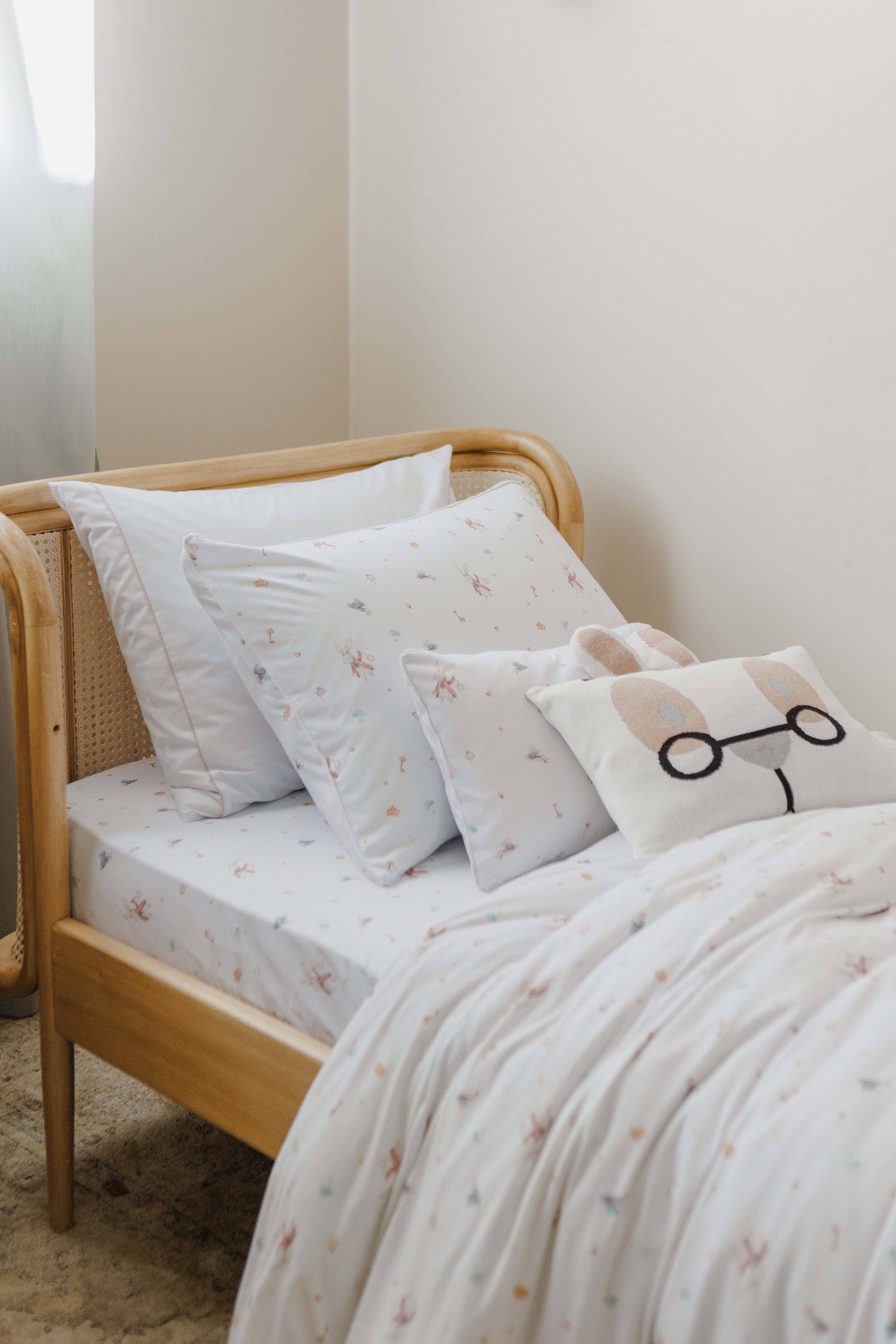 JOGO DE LENÇOL CAMA SOLTEIRO EM MALHA - ALICE