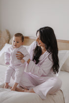 Kit Pijama Mamãe & Bebê Xadrez Rosa | Nina Materna by Fio a Fio