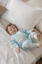 Pijama Macacão Baby Xadrez Azul e Verde | Nina Materna by Fio a Fio