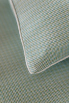 Fronha Avulsa Baby Nina Materna Xadrez Azul e Verde 0,30 x 0,40