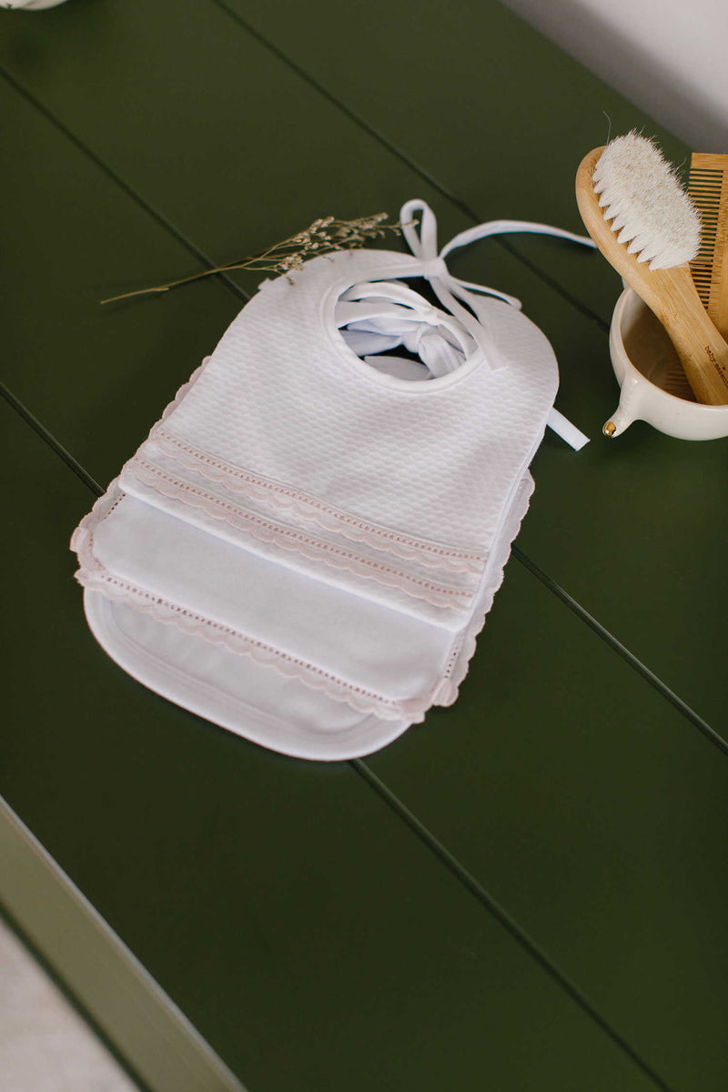 Kit 3 Babadores Bordado