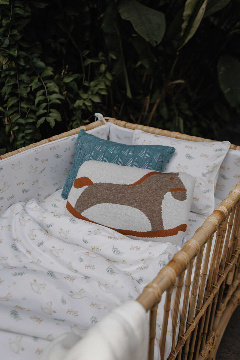 Capa Duvet Berço Cavalinho 0,90 x 1,35