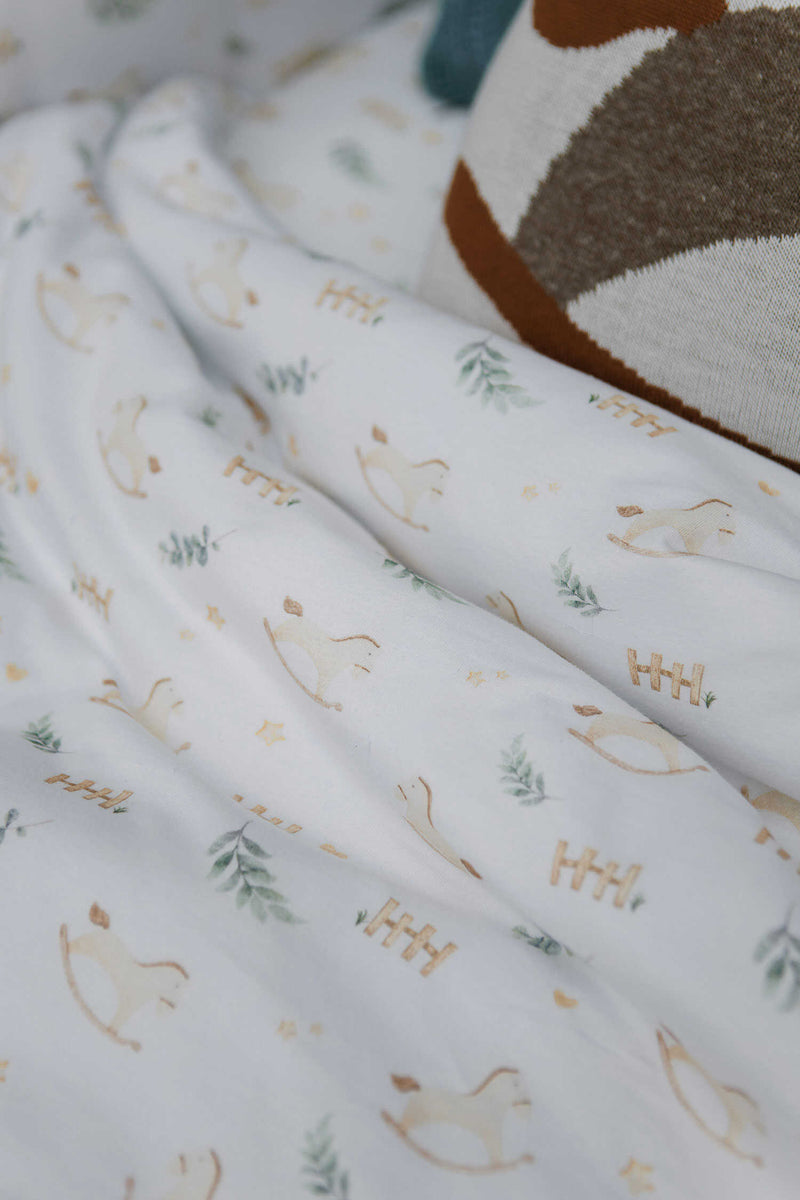 Capa Duvet Berço Cavalinho 0,90 x 1,35