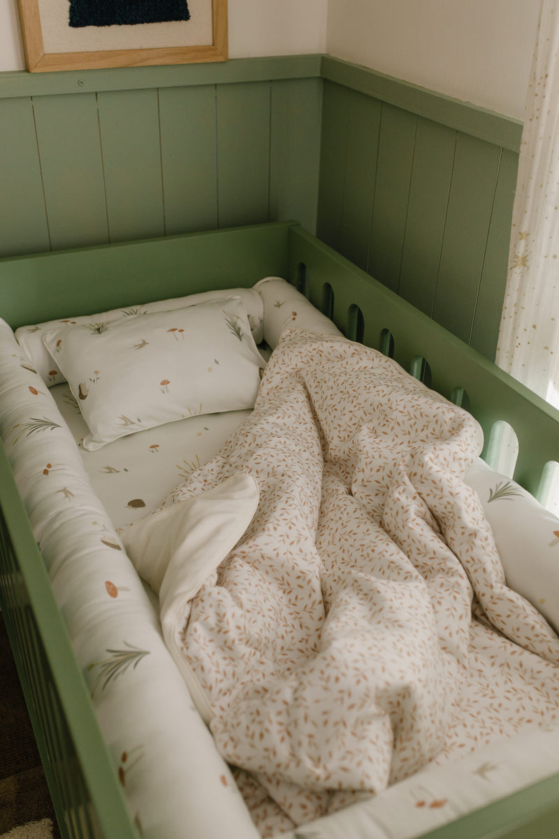 Capa Duvet Berço Folhas 0,90 x 1,35
