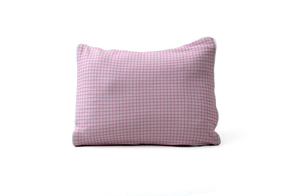 Fronha Avulsa Baby Nina Materna Xadrez Rosa 0,30 x 0,40