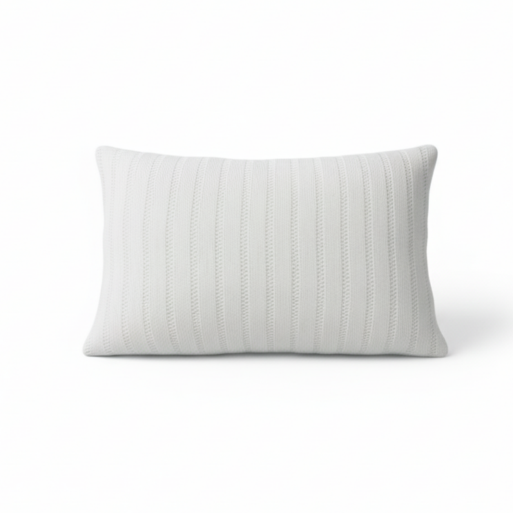 CAPA ALMOFADA DECORATIVA EM TRICOT - MODELO BAMBOO