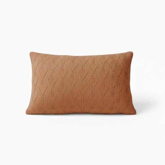 CAPA ALMOFADA DECORATIVA EM TRICOT - MODELO LAVANDA