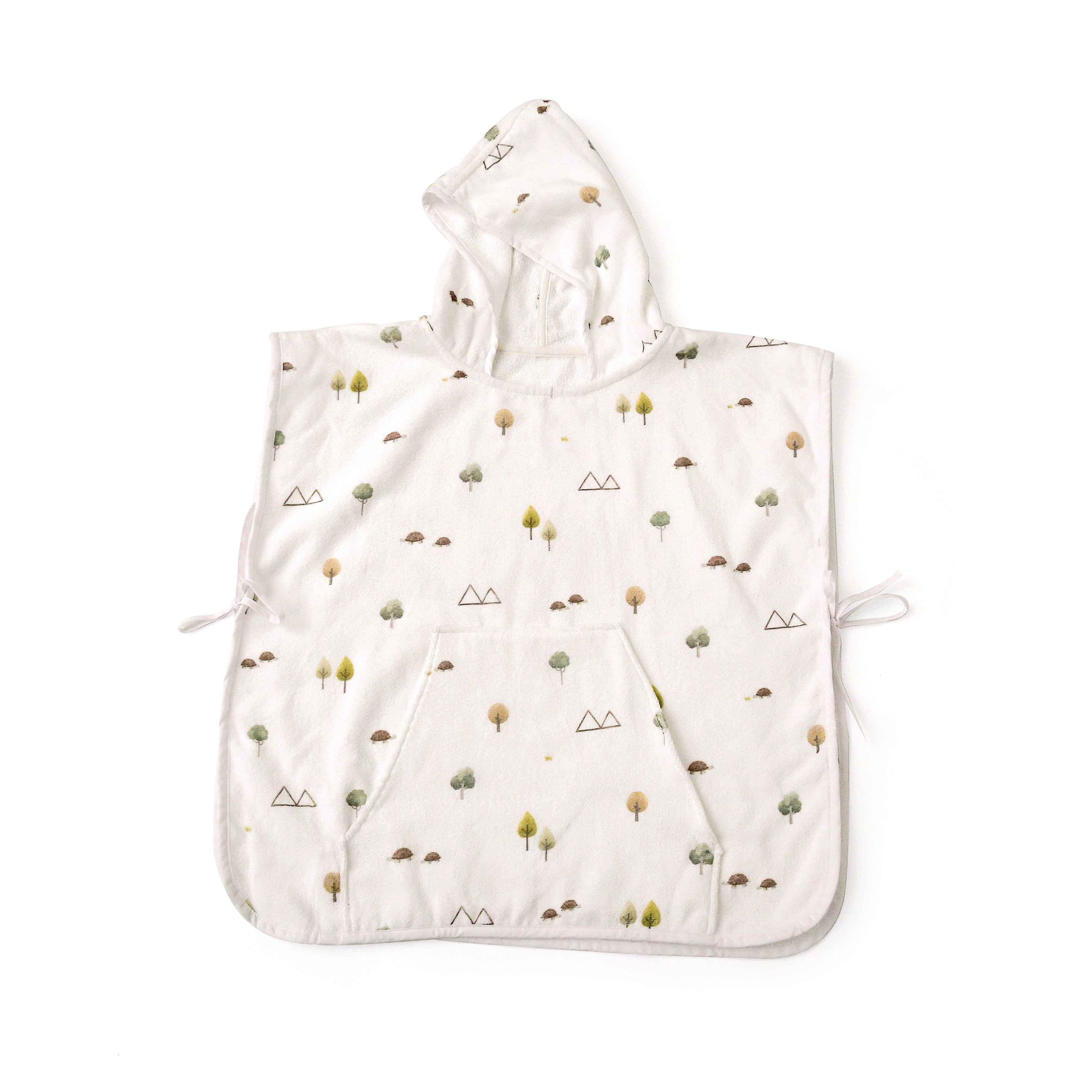 PONCHO EM FELPA ESTAMPADA JABUTI