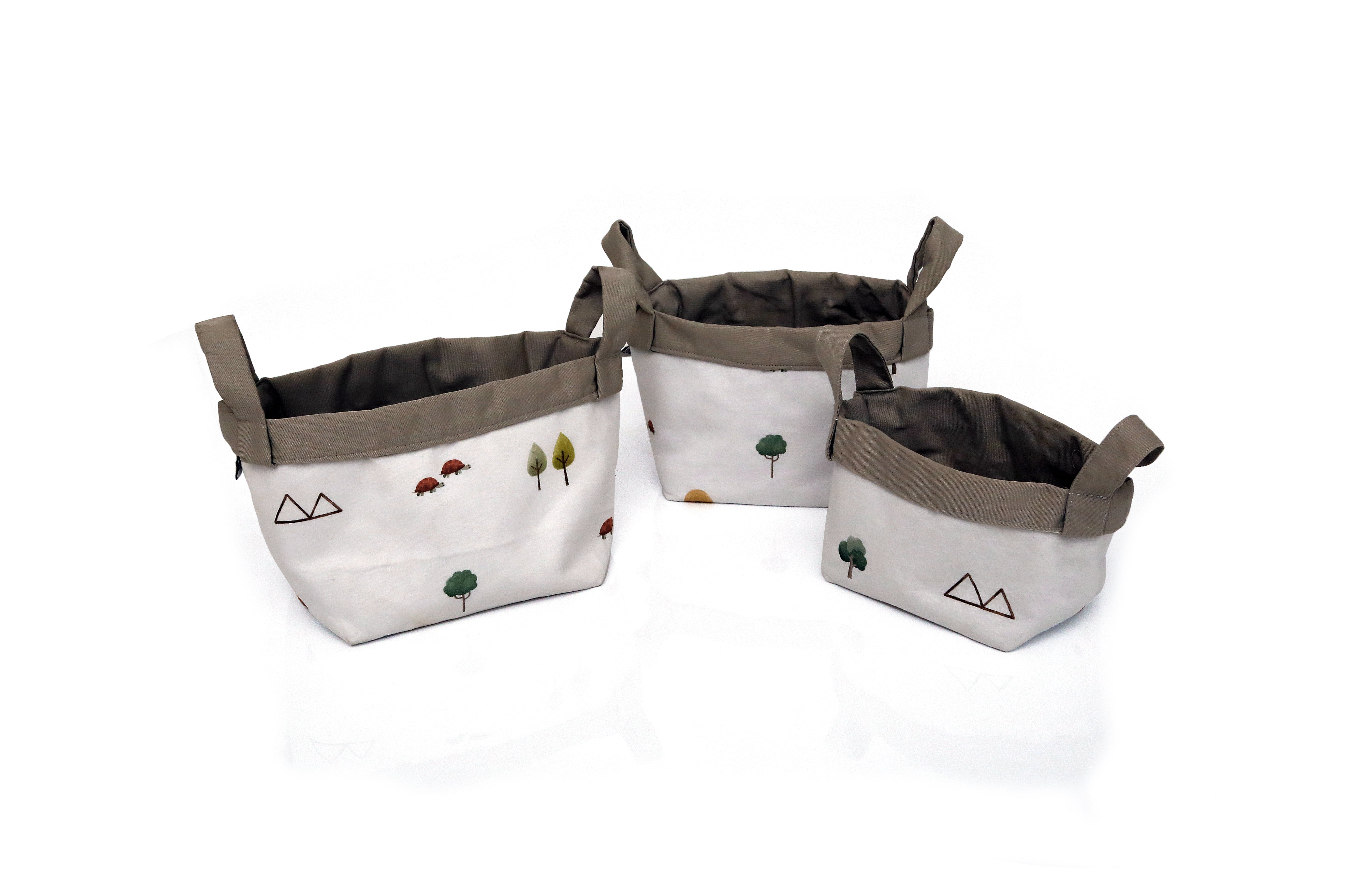 KIT 3 CESTAS ORGANIZADORAS - JABUTI