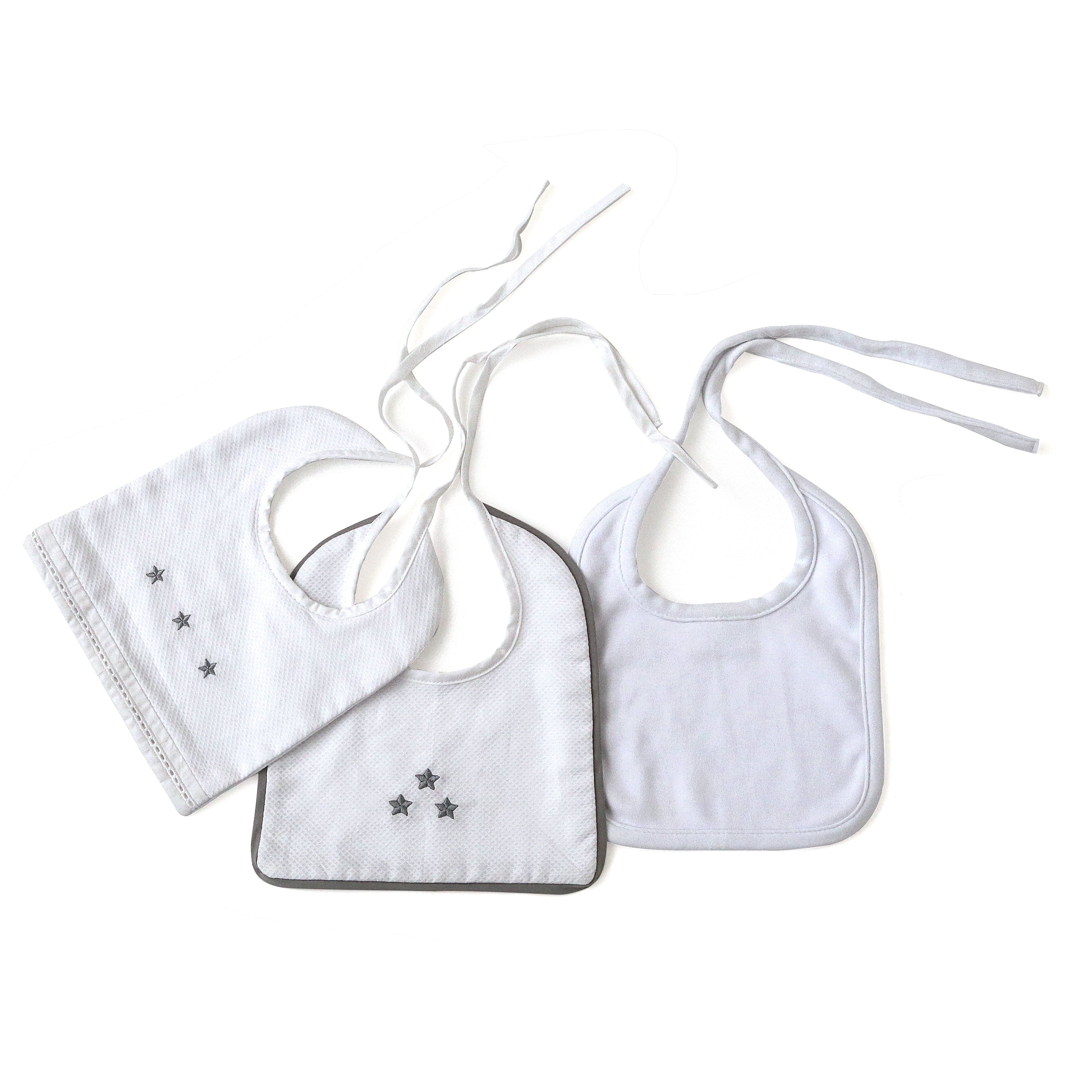 Kit 3 babadores Star