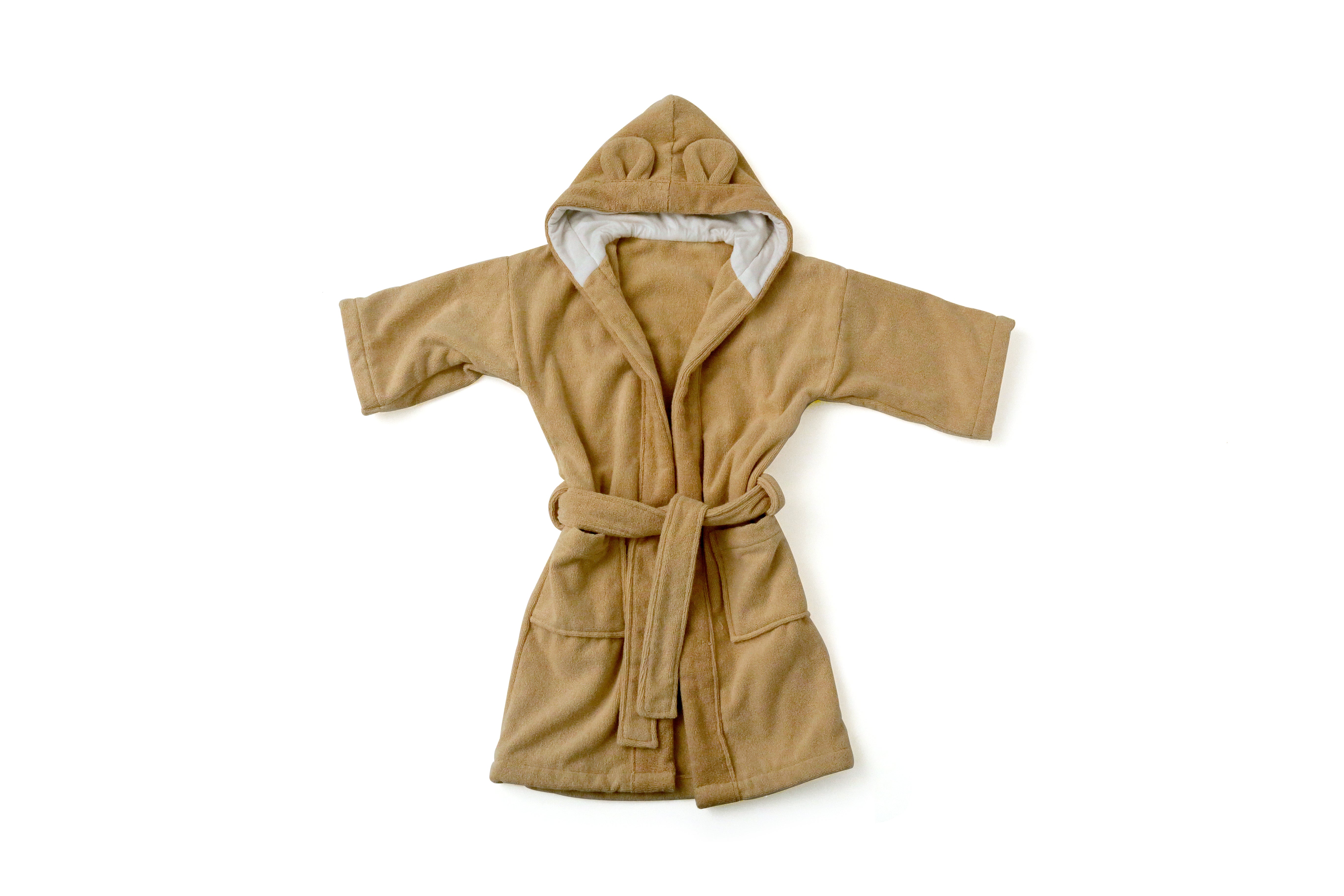 Roupão com Capuz Orelha de Urso - 6 à 9 meses