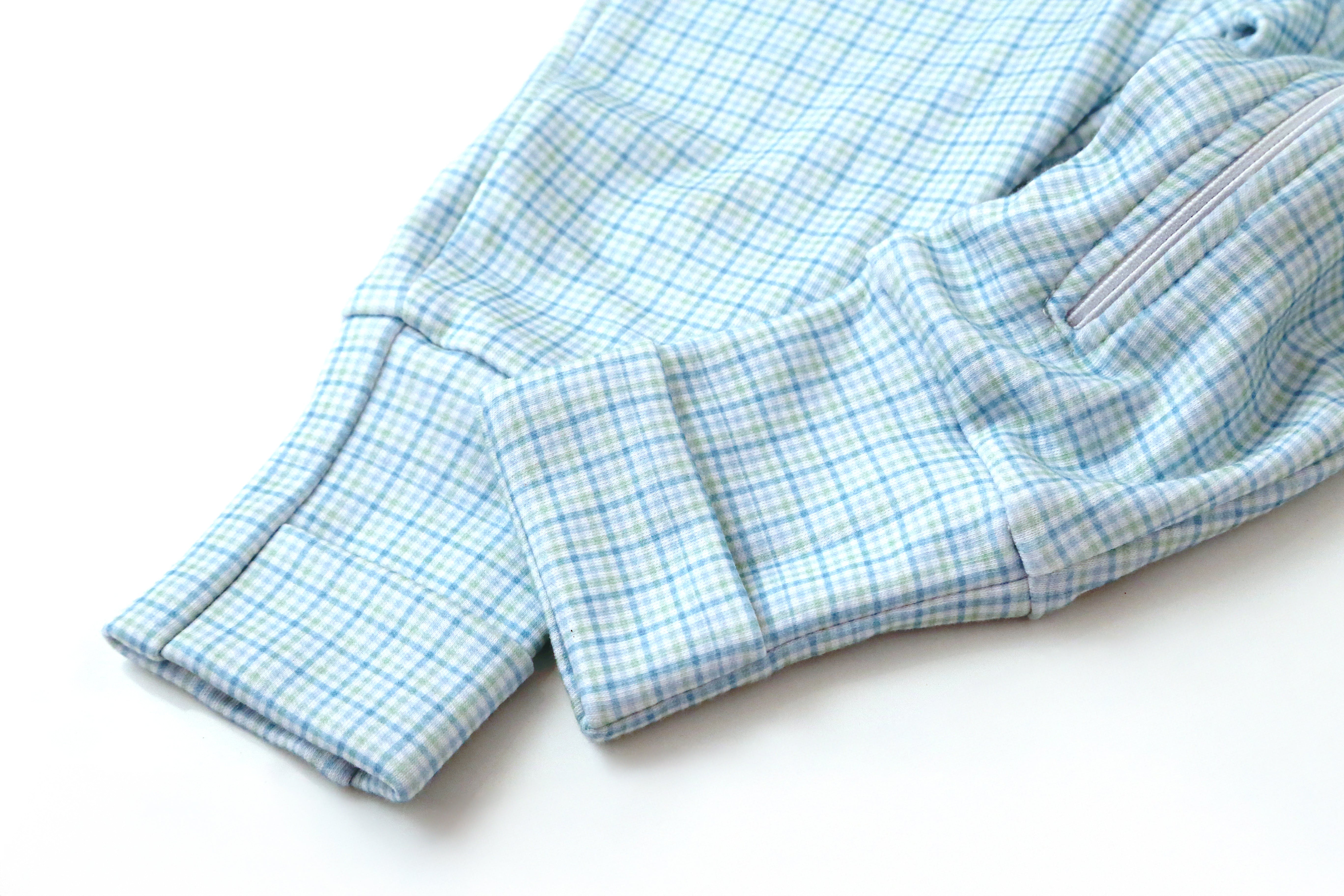 Macacão Baby - Xadrez Azul e Verde | Nina Materna by Fio a Fio