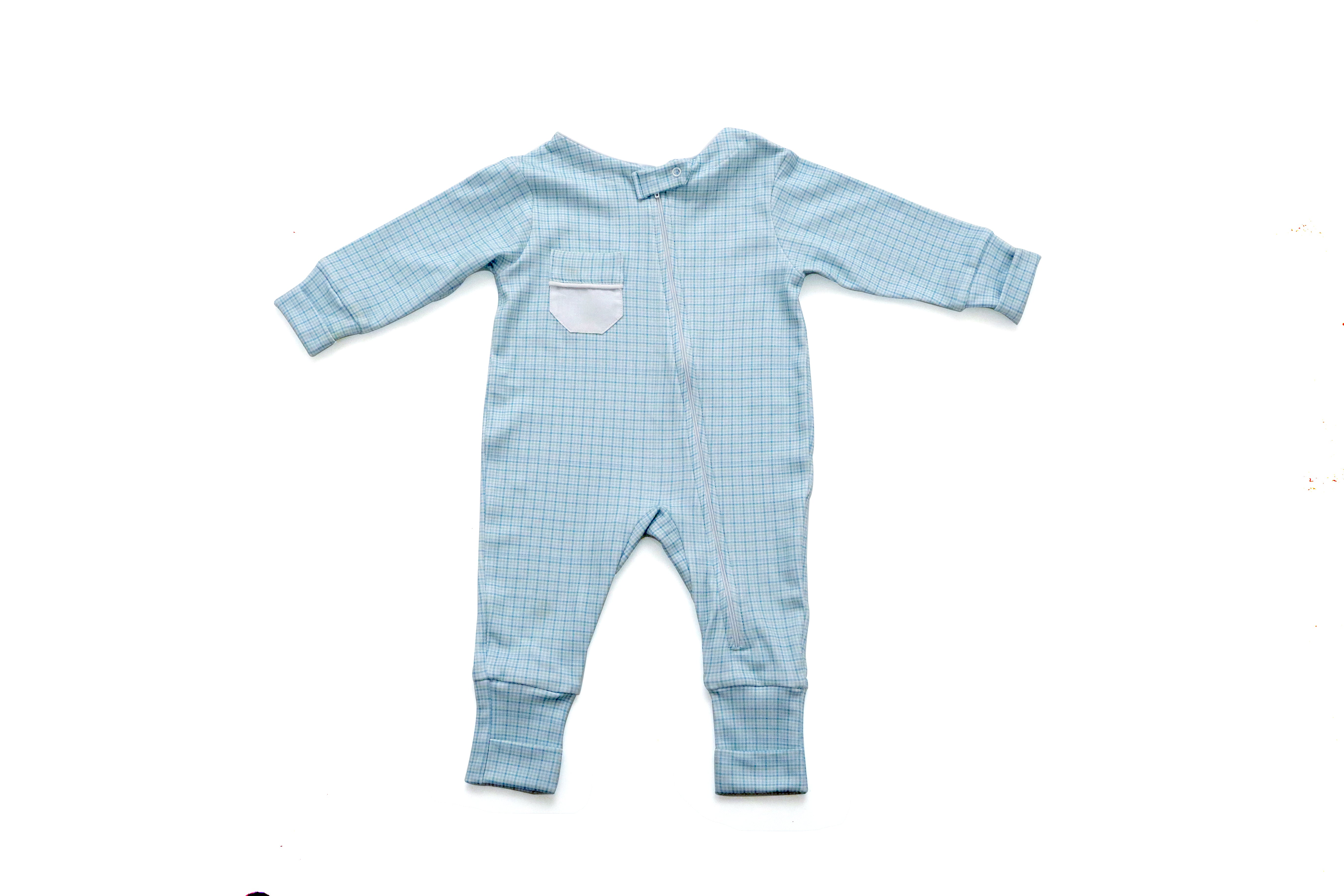 Kit Mamãe Bebê - Xadrez Azul e Verde | Nina Materna by Fio a Fio