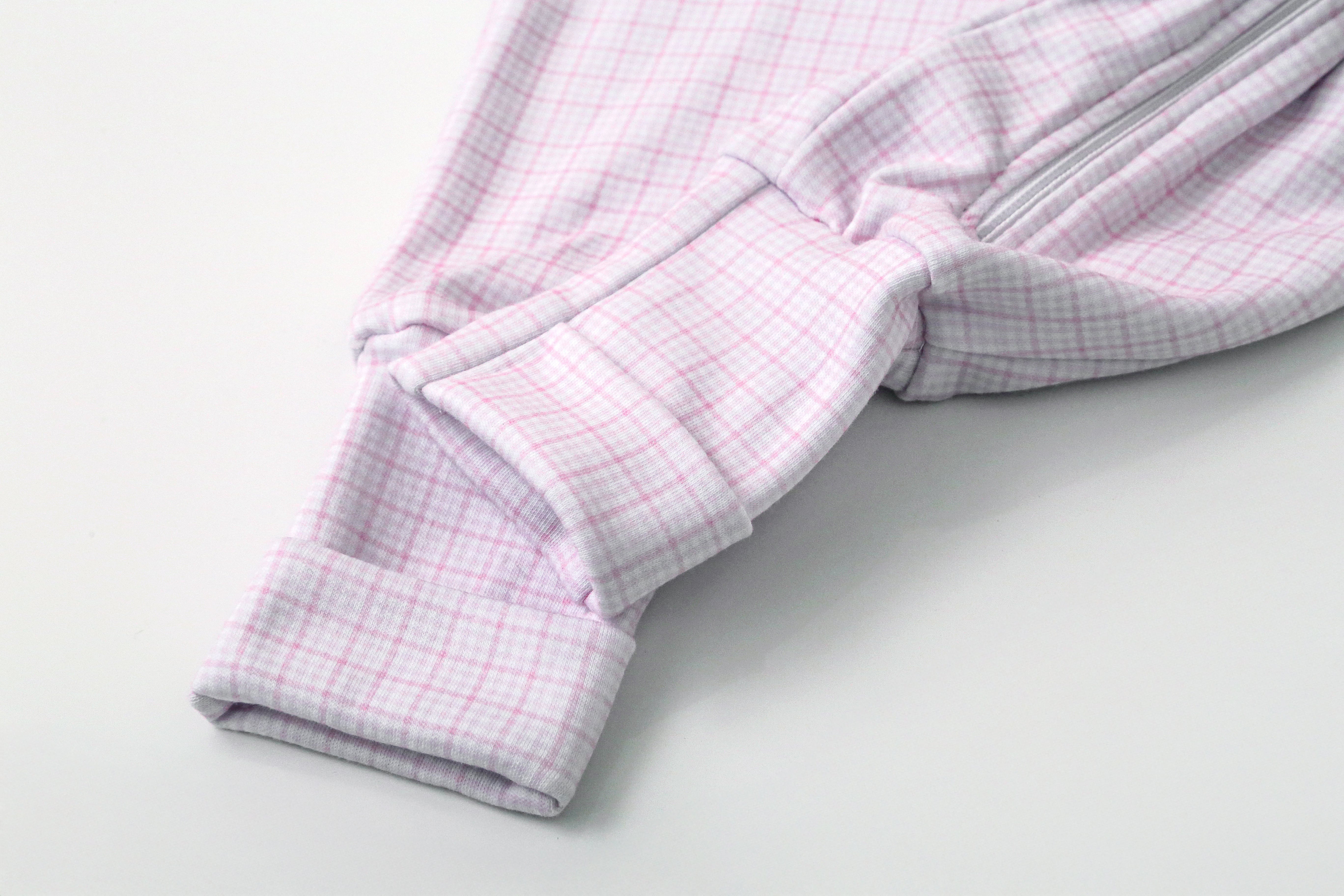 Macacão Baby - Xadrez Rosa | Nina Materna by Fio a Fio