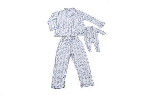 Kit Pijama Mamãe & Bebê Ursinho | Nina Materna by Fio a Fio