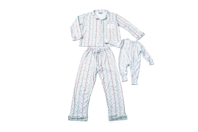Kit Pijama Mamãe & Bebê Floral | Nina Materna by Fio a Fio