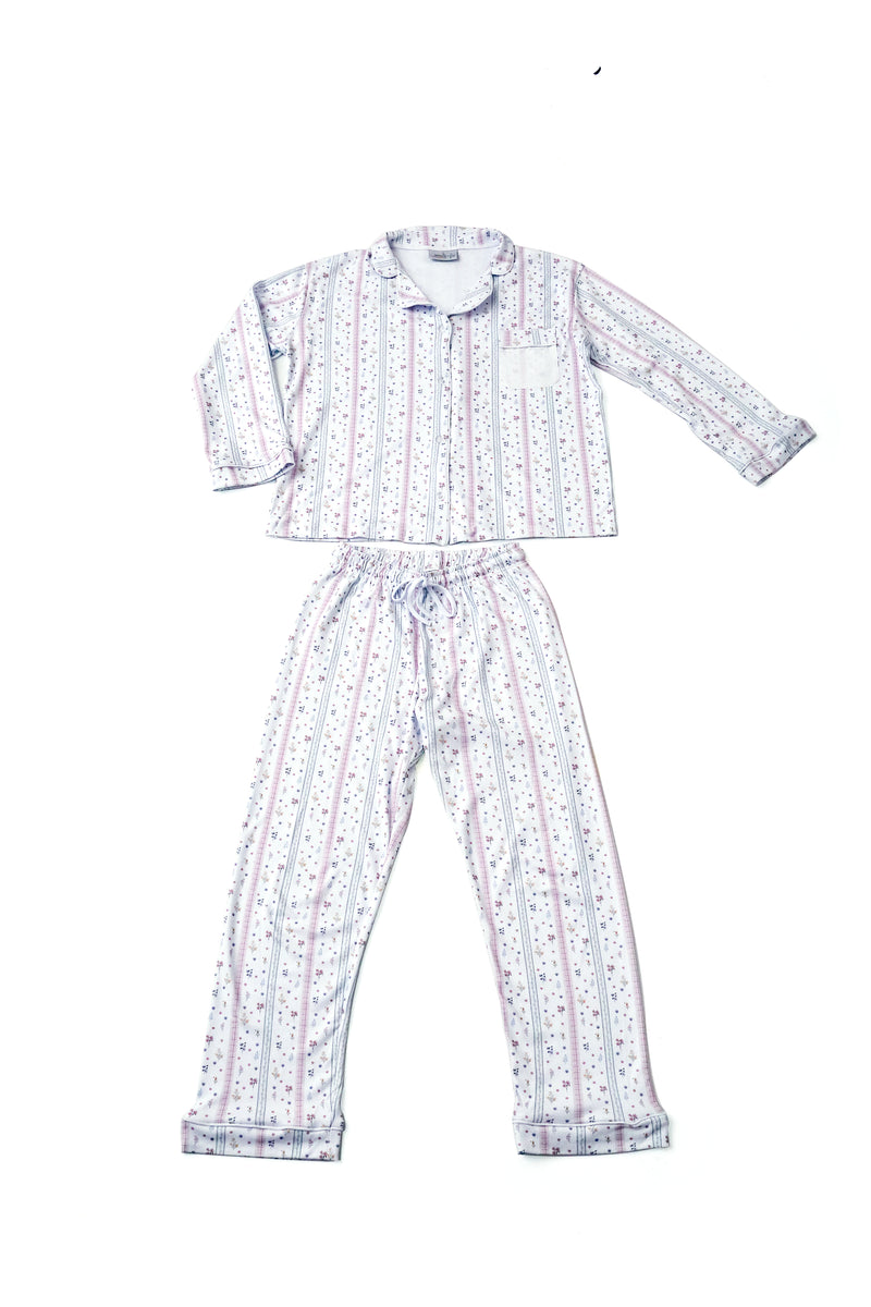 Kit Pijama Mamãe & Bebê Floral | Nina Materna by Fio a Fio