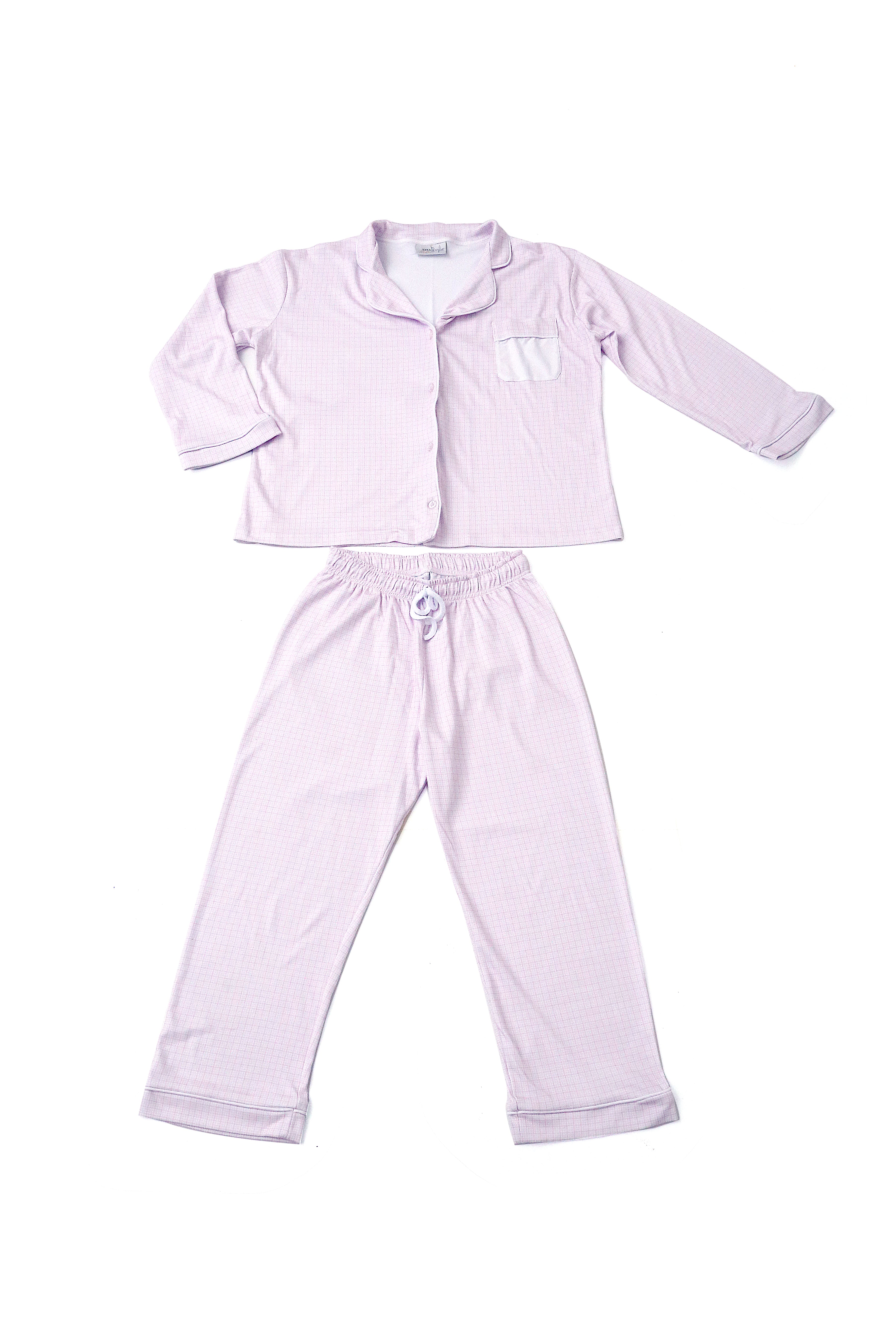 Kit Mamãe Bebê - Xadrez Rosa | Nina Materna by Fio a Fio