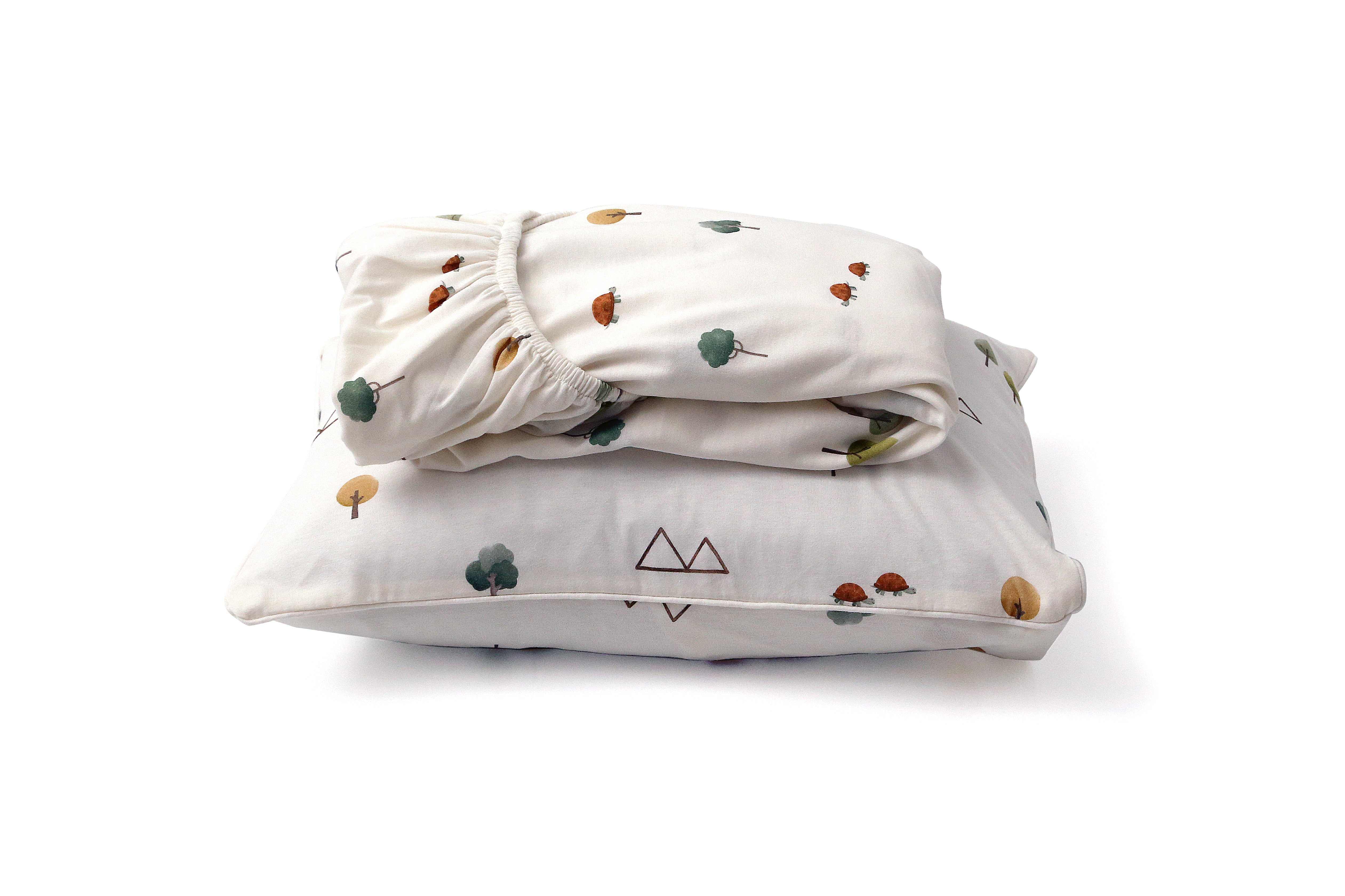 JOGO DE LENÇOL BERÇO EM MALHA- JABUTI