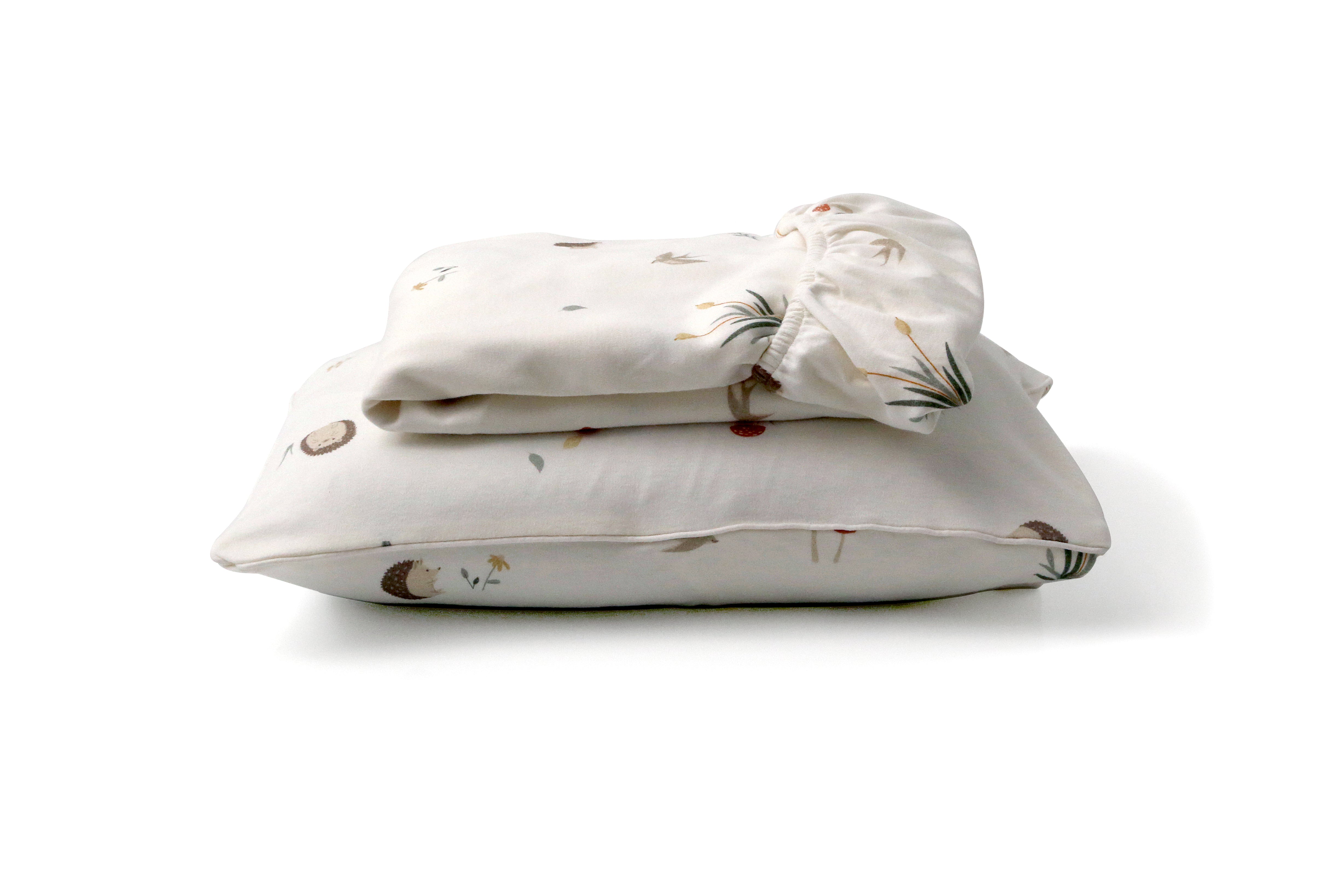 JOGO DE LENÇOL CAMA SOLTEIRO EM MALHA -OURIÇO