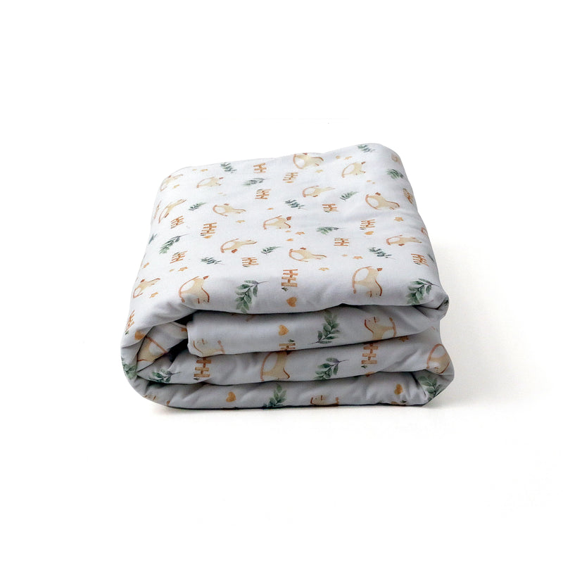 Kit Capa e Recheio Duvet  Berço Cavalinho 0,90 x 1,35