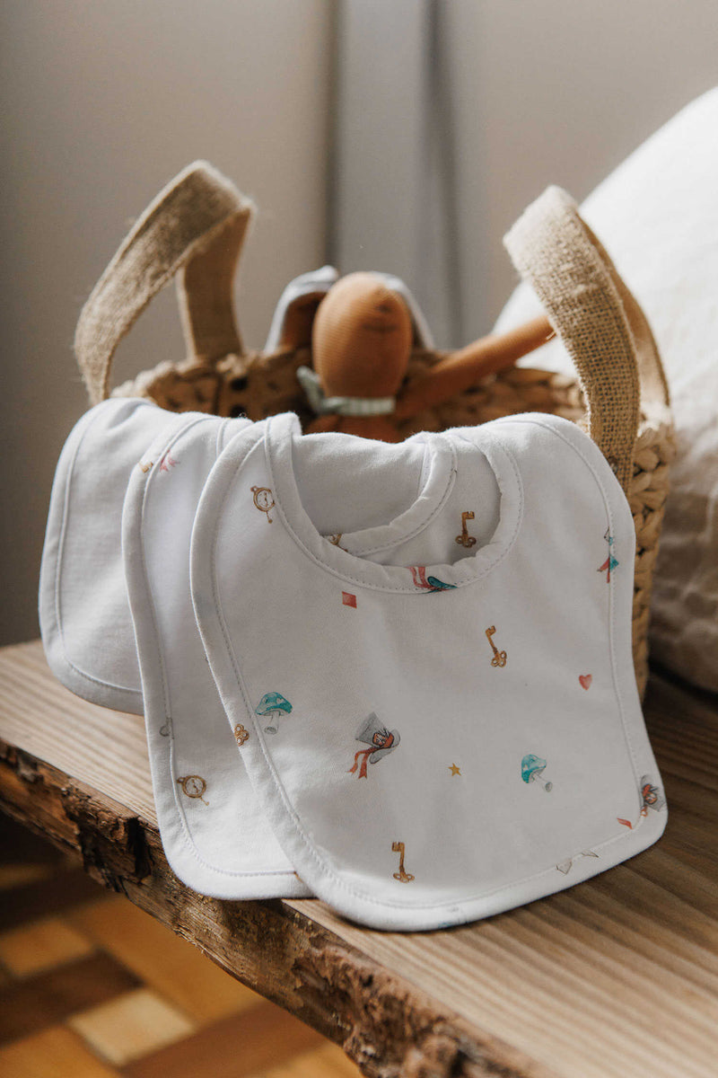 Kit 3 Babadores Alice