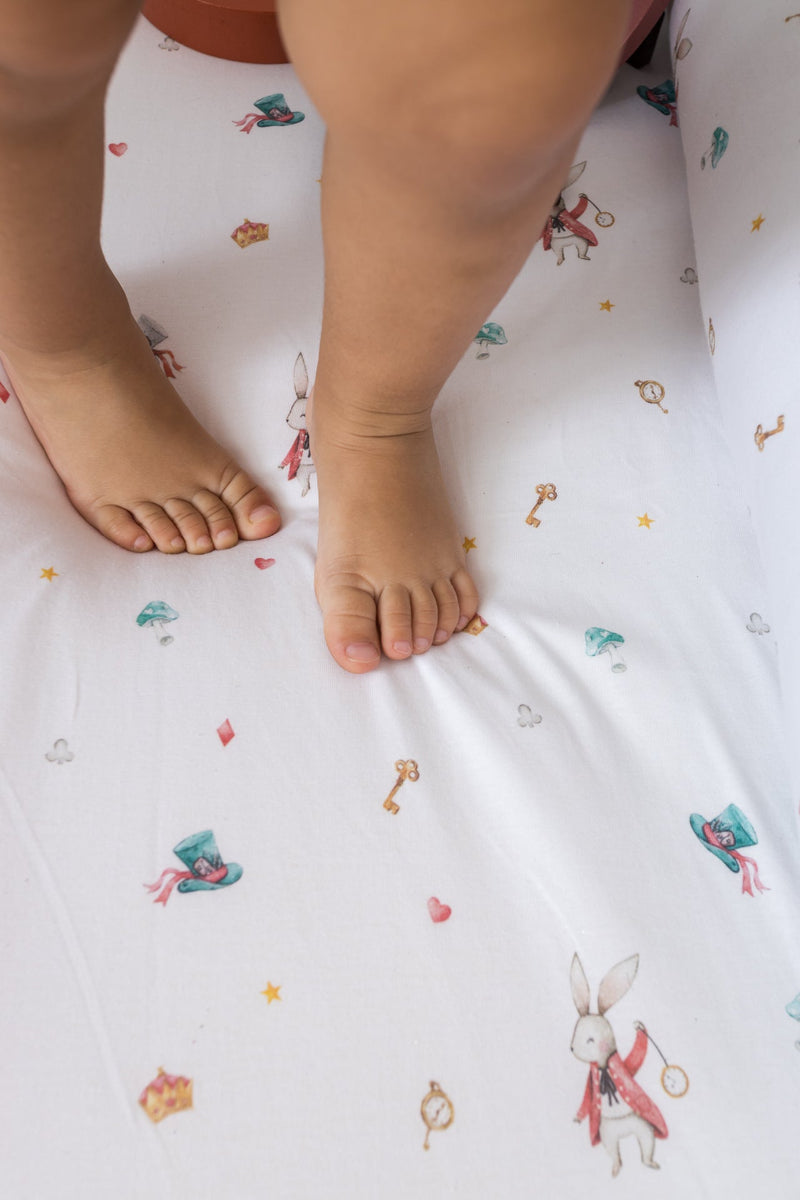 Lençol Avulso com Elástico Berço e Mini Berço Alice