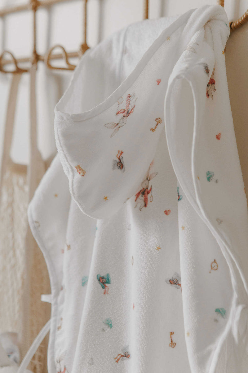 Poncho Felpa Estampada Alice