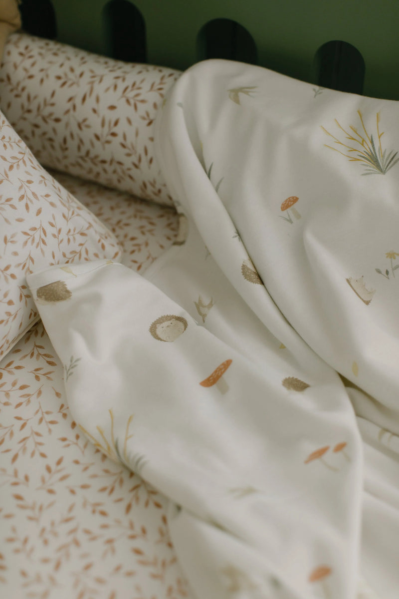 Kit Capa e Recheio Duvet Berço Ouriço 0,90 x 1,35
