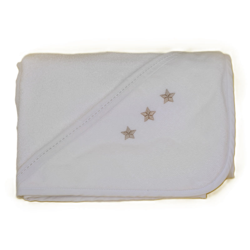 Toalha de banho com Capuz Baby Star 100% Algodão